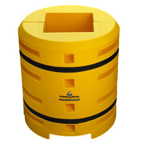 AE&T - Amortisseur de pilier Sentry ø 960 mm - Jaune Noir - Polyéthylène - Protection et sécurité