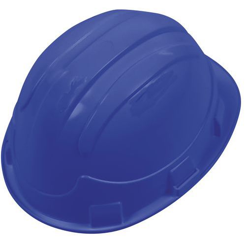 Manutan Expert - Casque de protection Basic II non-ventilé - Bleu - Taille 53-62 cm - Norme EN 397 - Léger et résistant