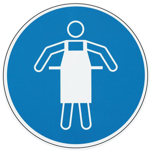 Panneau Tablier De Protection Obligatoire Aluminium 300 Mm