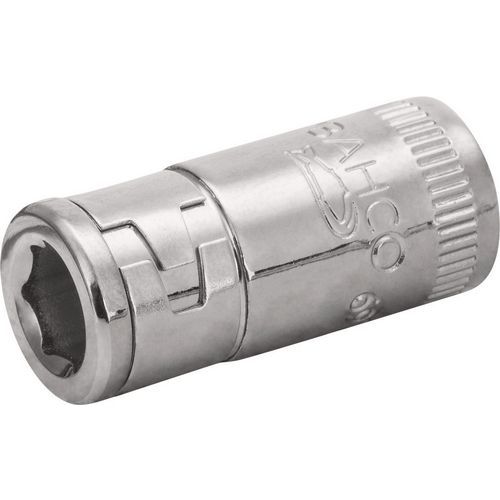 Bahco - Adaptateur moleté 1/4 pour embout 6 pans - 27 mm - Carré d'entraînement 1/4 - Outillage à main