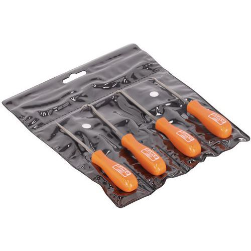 Bahco - Assortiment Poinçon et Crochet Traçage Miniature - 4 Pièces - Griffe 150mm - Outillage à Main Précis