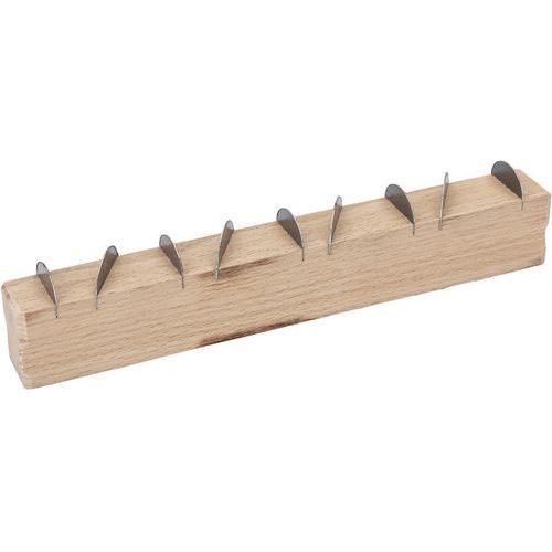 Bahco - Chemin de fer plâtrier incurvé - Poignée bois 210x35x4.5mm - Usage dégainage/dénudage - Outil spécialisé métiers