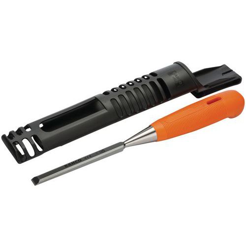 Bahco - Ciseau à bois 38mm - Manche polypropylène orange - Lame 248mm - Outillage à main professionnel