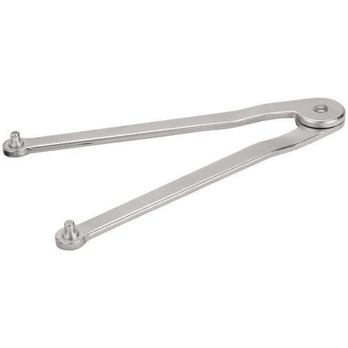 Bahco - Clé à ergots articulée 3,8mm chromée - Acier - 160mm - Outillage à main