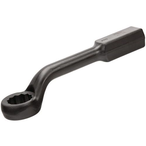 Bahco - Clé à fourche à frapper longue coudée 2-9/16 pouces - 362mm - Finition brunie - Outillage à main professionnel