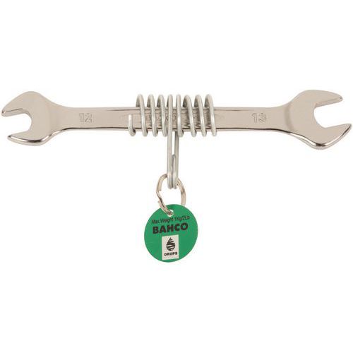 Bahco - Clé à fourche double 8x9mm - Ressort sécurité chromée - 135mm - Outillage à main ISO 691