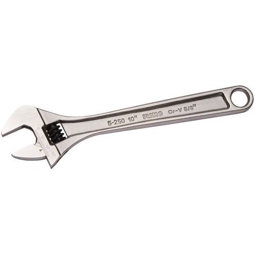 Irimo - Clé à molette 6 chromée sur clip - Ouverture 13 mm - 160 mm - Outillage à main de précision