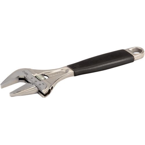 Bahco - Clé à molette ERGO 170mm - Grande ouverture 32mm - Chromée - Outillage à main