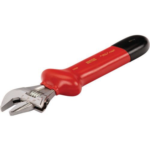 Bahco - Clé à molette isolée VDE 390mm - Ouverture mâchoire 43mm - Vissage sécurisé