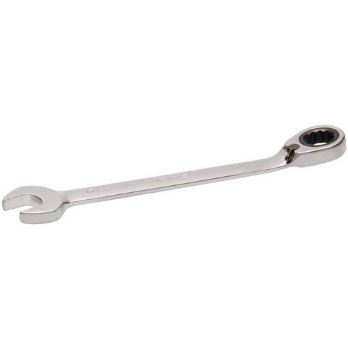 Irimo - Clé mixte à cliquet réversible 19mm sur clip - 245mm chromée - Outillage à main professionnel