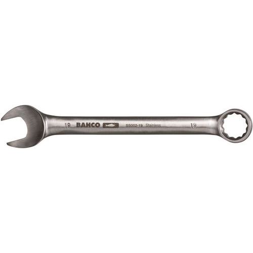 Bahco - Clé mixte contre-coudée 6mm - Acier Inoxydable 105mm - Cliquet Réversible - Module Servante