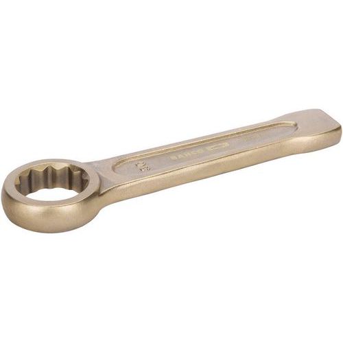 Bahco - Clé polygonale à frapper antidéflagrante 32mm - Aluminium chromé 185mm - Serrage sécurisé
