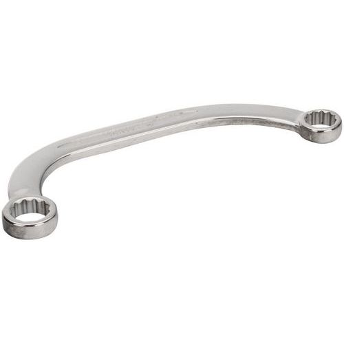 Bahco - Clé polygonale double 11x13mm demi-lune 150mm - Chromée - Outillage à main