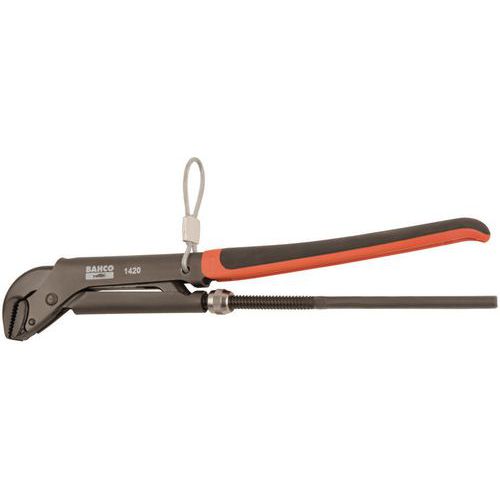 Bahco - Clé serre-tubes ERGO Suédoise 430mm - Câble Sécurité - Serrage Robuste