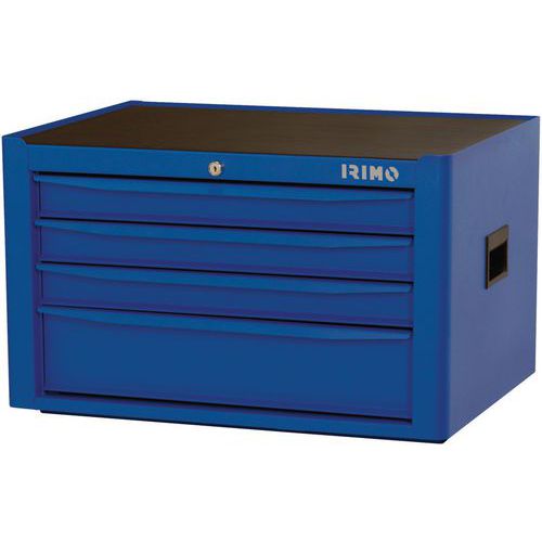 Irimo - Coffre de rangement 4 tiroirs Orange - Servante d'outils - Charge 40.2 kg