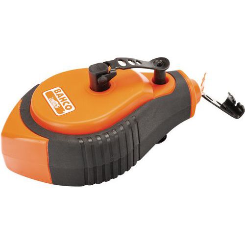 Bahco - Cordeau traceur enroulement 3 vitesses - Orange 13 cm - Nylon - Outil de marquage précis