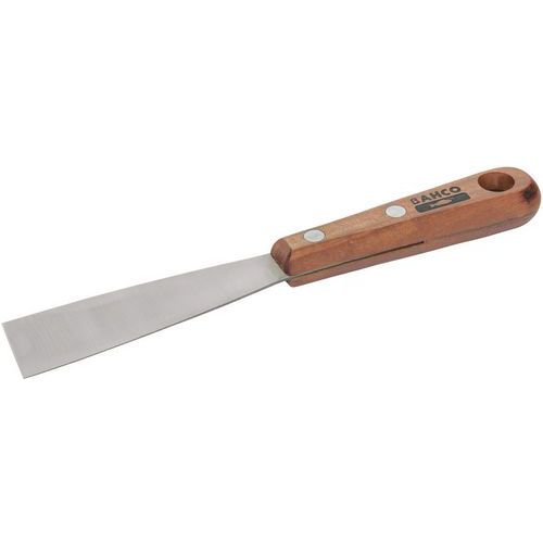 Couteau Peintre Lame Acier Carbone Et Poignée Bois 40x215mm