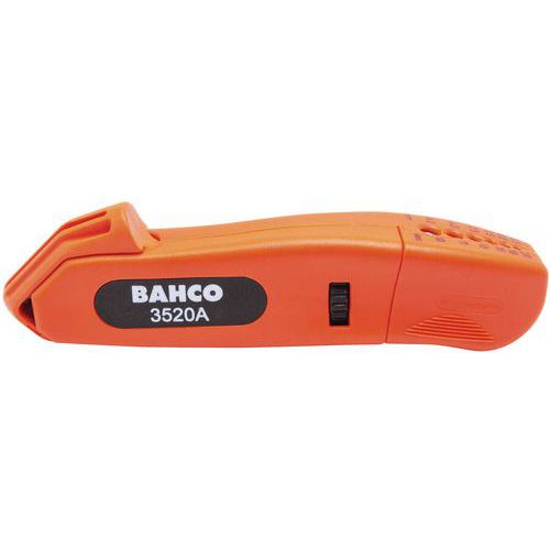 Bahco - Dénudeur de gaines 3519ASH - Lame droite ou courbe - Coupe Ø 4-28mm - Ergonomique - 145mm
