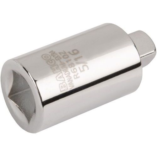 Bahco - Douille 1/4 Carré Métrique 3/8 - Acier - 32mm Longueur - Outil Réfrigération