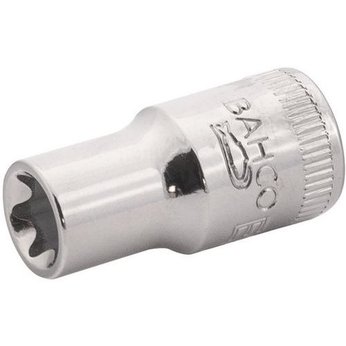 Bahco - Douille 1/4 TORX E4 - Acier - 2.5 cm - Outil de précision pour vissage Torx
