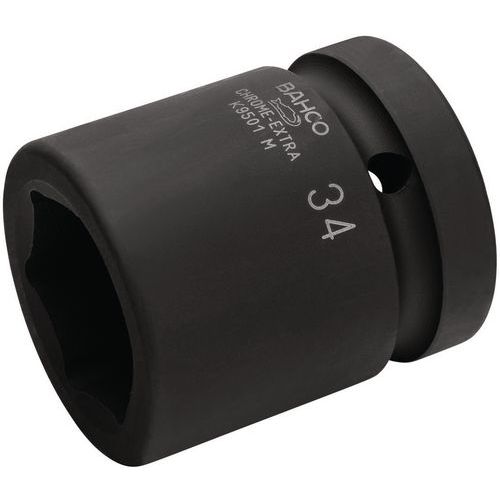 Bahco - Douille à Chocs 1 6 Pans 65mm Phosphatée - Acier Durable - Pour Travaux Intensifs