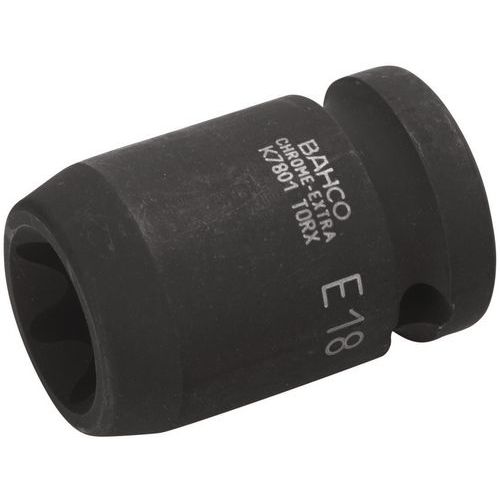 Bahco - Douille à Chocs Torx E24 1/2" Phosphatée - Acier Haute Résistance - Pour Mécanique Automobile