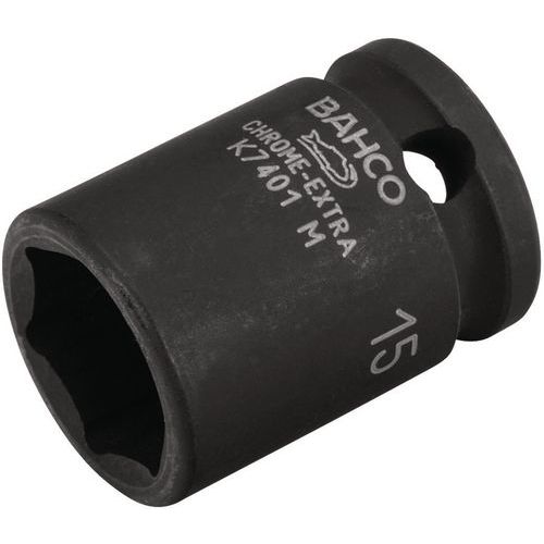 Bahco - Douille à Chocs 3/8 6 Pans 19mm Phosphatée - Acier Haute Résistance - Outil Fiable