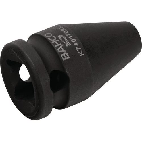 Bahco - Douille à chocs TORX E10 3/8 phosphatée - Acier haute résistance - Pour travaux intensifs