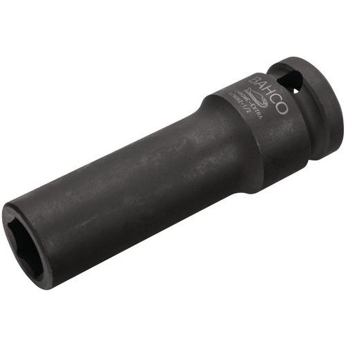 Bahco - Douille à chocs longue 1/2 6 pans 3/4 phosphatée - Acier - 7.8 cm - Outil résistant et durable