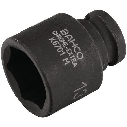 Bahco - Douille à chocs magnétique 1/4 6 pans 8mm - Acier phosphaté - Idéal pour travaux intensifs