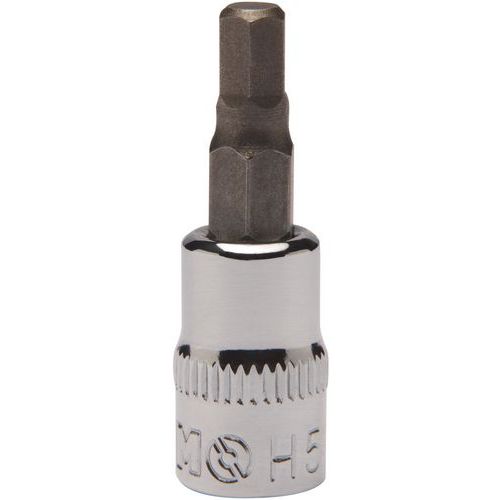 Irimo - Douille tournevis 1/4 vis 6 pans 6mm - Acier chromé - Outil de précision