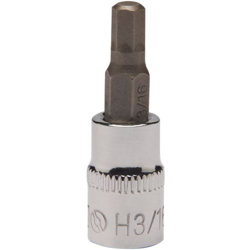 Irimo - Douille tournevis 1/4 vis 6 pans 5/32 - Acier chromé - Outil de précision