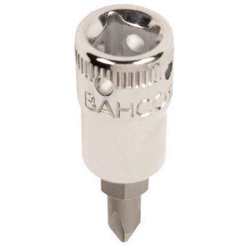 Bahco - Douille Tournevis Phillips PH3 1/4 - Acier Durable - Solution 4 Points