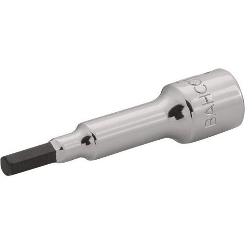 Bahco - Douille tournevis longue 1/4 6 pans 4mm - Acier - 5cm - Outil précis et durable