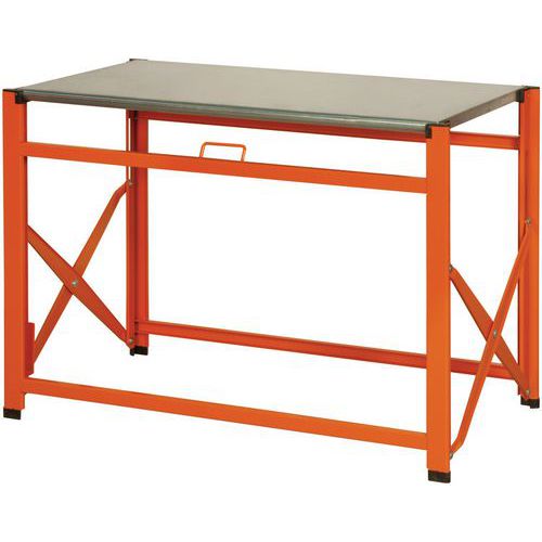 Bahco - Établi Pliable Acier Galvanisé - Charge 300kg - 840x510x1200mm - Mobilier d'Atelier Robuste