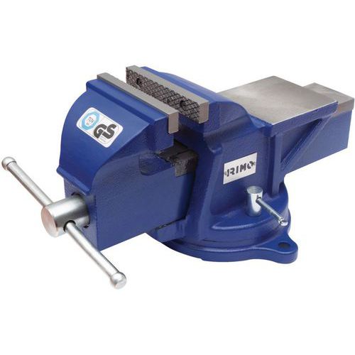 Irimo - Étau industriel à guide carré 150mm - Mâchoire 195mm, Profondeur 84mm - Serrage robuste