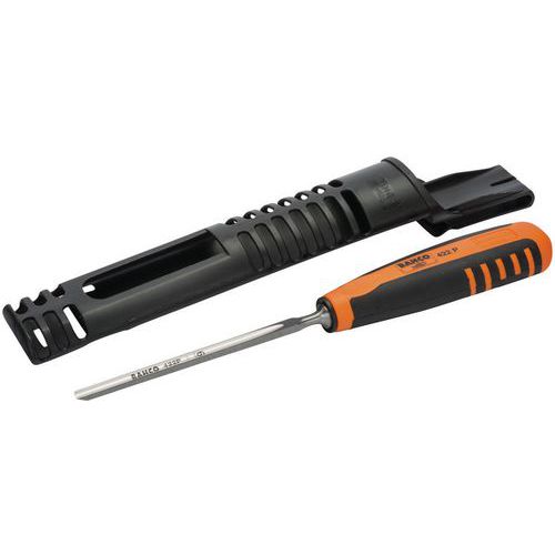 Bahco - Gouge à bois 20mm - Manche caoutchouc - Usage finition