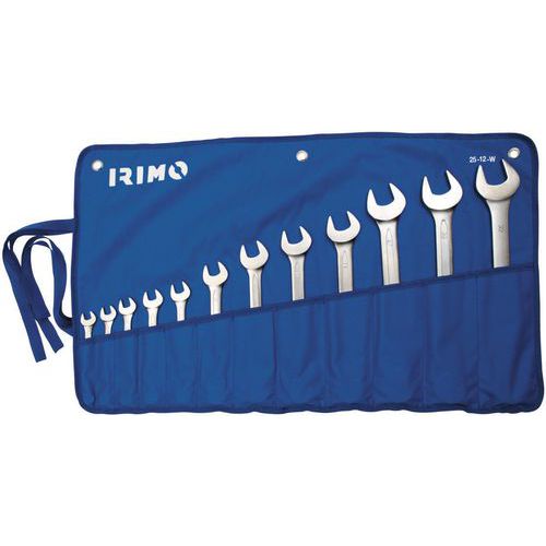 Irimo - Jeu 12 Clés Mixtes 10-32mm Pochette - Acier Chromé - Module Servante - Outil Fiable