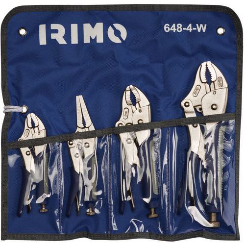 Irimo - Jeu 4 pinces-étaux prise souple - Usage Serrage - Outillage à main professionnel