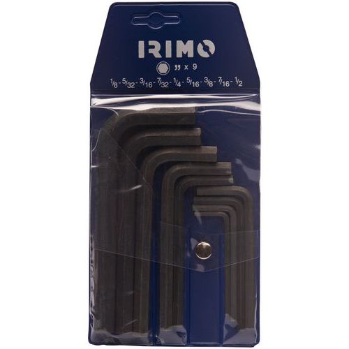 Irimo - Jeu 5 clés 6 pans brunies métriques - Outil de précision - Finition durable