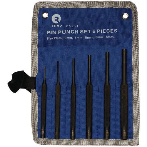 Irimo - Jeu de chasse-goupilles longue 6 pièces 2-8mm - Outillage à main professionnel