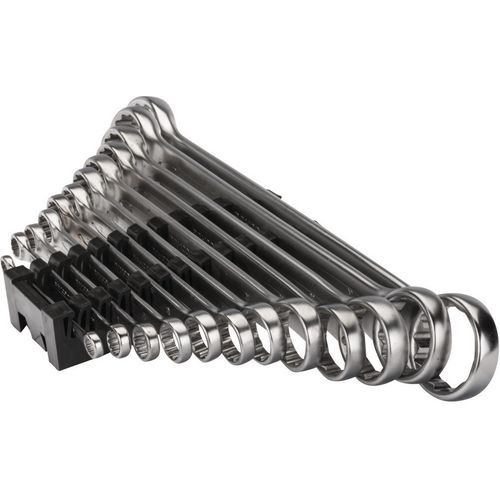 Bahco - Jeu de 12 clés polygonales doubles métriques - Finition chromée - Outil polyvalent et durable