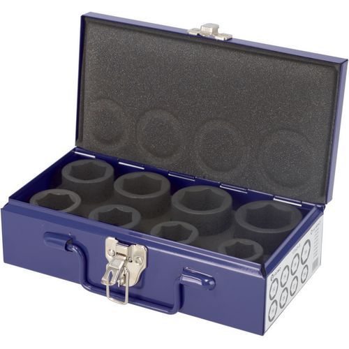 Jeu Douilles À Chocs 3/4 Coffret Métallique 8 Pièces