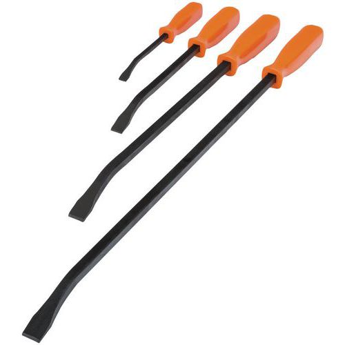 Bahco - Jeu de leviers à tête plate poignée PVC 640mm - Outillage à main professionnel - Longueur utile 640mm
