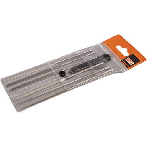 Bahco - Jeu de 6 limes aiguilles fines 160mm - Finition précise - Outillage à main