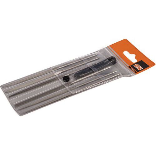 Bahco - Jeu de 6 limes aiguilles 160mm - Mi-douce - Finition - Outillage à main