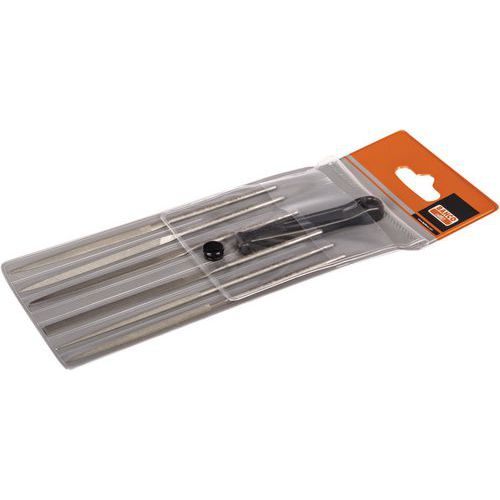 Bahco - Jeu de 6 limes aiguilles sans manche 140mm - Finition précise