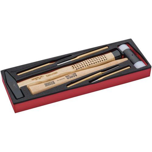 Bahco - Jeu d'outils de frappe 6 pièces - Rangement pour 4750RCHDW01 - Compact et durable