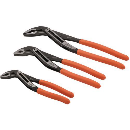 Bahco - Jeu de 3 pinces multiprises 622-3P - Acier - Serrage professionnel