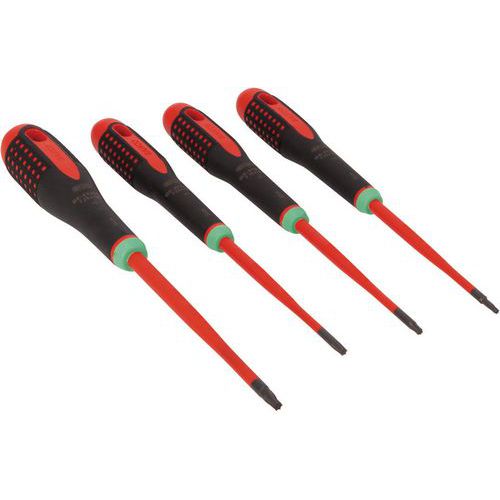 Bahco - Jeu de tournevis ERGO Slim isolés VDE TORX - Lame 175mm Acier - Isolation 1000V - Outillage spécialisé